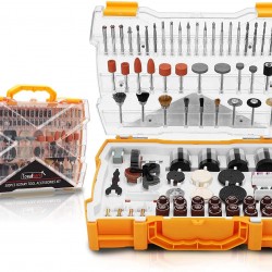 Rotary Tool Accessories Kit - 300pcs Accessories Kit, 1/8"(3.2mm) Diameter Shanks,Universal Fitment for Easy Cutting, Grinding, Drilling, Sanding